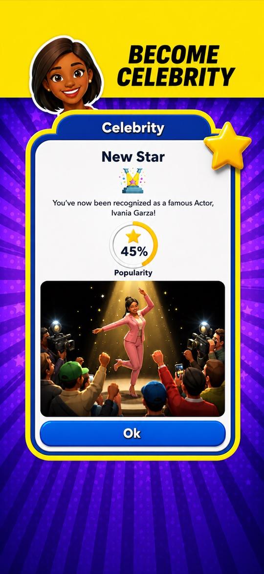 Become a celebrity — popularity system