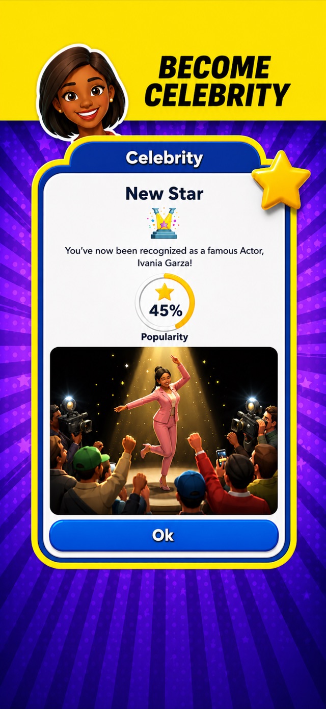 Become a celebrity — popularity system